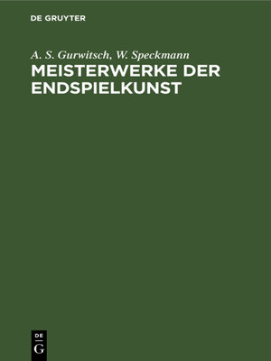 cover image of Meisterwerke der Endspielkunst